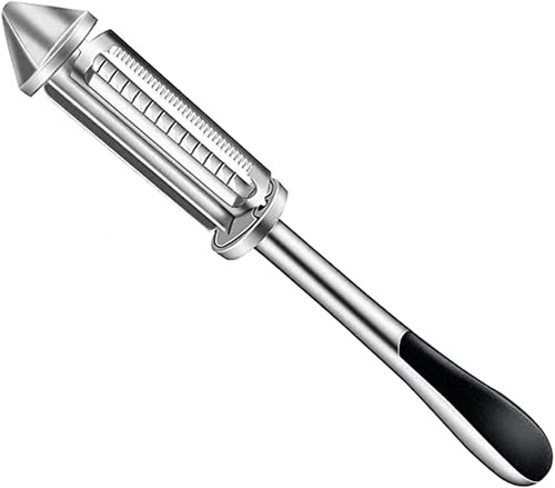 3-in-1 peeler, 3-in-1 multifunctional stainless steel vegetable peeler, universal vegetable peeler, spiral potato peeler, serrated fruit peeler, ergonomic vegetable and fruit peeler