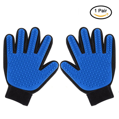 Xubox Pet Grooming Glove, Gentle Deshedding Brush Glove Grooming Tool Efficient Pet Hair Remover Mitt, Rubber Tips for Massage, Soft Groomer Mitt, Perfect for Dogs & Cats with Long & Short Fur, 1 Pair Xubox Pet Grooming Glove, Gentle Deshedding Brush Glove Grooming Tool Efficient Pet Hair Remover Mitt, Rubber Tips for Massage, Soft Groomer Mitt, Perfect for Dogs & Cats with Long & Short Fur, 1 Pair