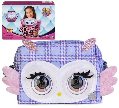 Purse Pets, Print Perfect Hoot Couture Owl, Interactive Pet Toy & Crossbody Kids Purse, Over 30 Sounds & Reactions, Girls Shoulder Bag, Tween Gifts Purse Pets, Print Perfect Hoot Couture Owl, Interactive Pet Toy & Crossbody Kids Purse, Over 30 Sounds & Reactions, Girls Shoulder Bag, Tween Gifts