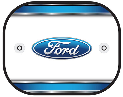 Plasticolor 003740R01 Ford Logo 2-Piece Magic Car Truck SUV Spring Side Window Sunshade