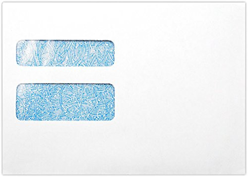 W-2/1099 Envelopes (5 3/4 x 8) - 24lb. White w/Blue Security Tint (50 Qty.) | Easily send important documents this Tax Season | 7489-W2-50