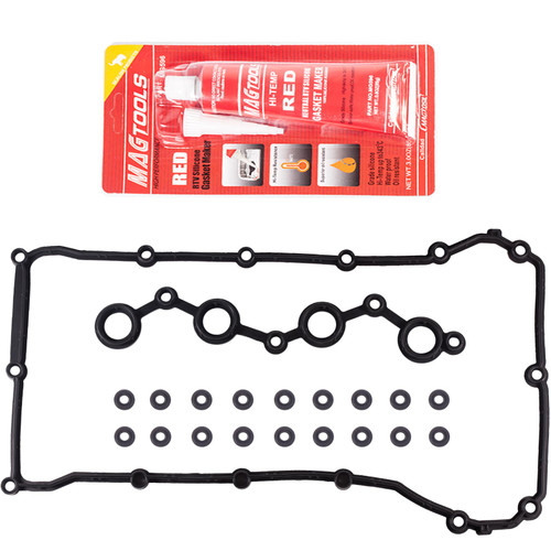 Engine Valve Cover Gasket&Gasket Maker Compatible with Chrysler &Dodge & Jeep Model 200 & Sebring & Avenger & Caliber & Journey & Compass & Patriot with Engine Base 1.8L L4 2.0L L4 2.4L L4 - VS50698R