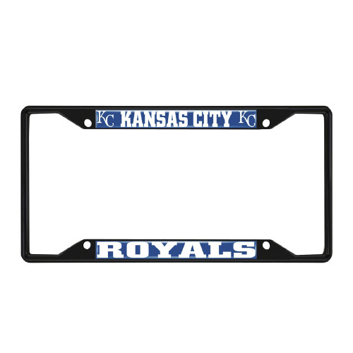 Fan Mats 31307: Kansas City Royals Metal License Plate Frame Black Finish Fan Mats 31307: Kansas City Royals Metal License Plate Frame Black Finish