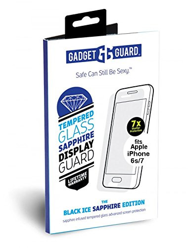 Gadget Guard Black Ice Sapphire Edition Extra Strength Tempered Glass Screen Protector for iPhone 6/6S/7/8 - Clear