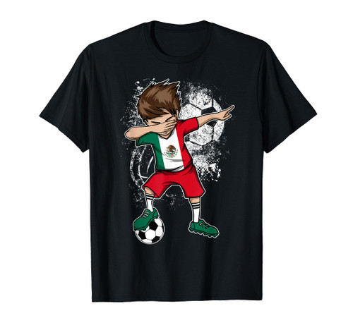 Dabbing Boy Mexico Soccer Shirt Jersey Mexican Football Tee Dabbing Boy Mexico Soccer Shirt Jersey Mexican Football Tee