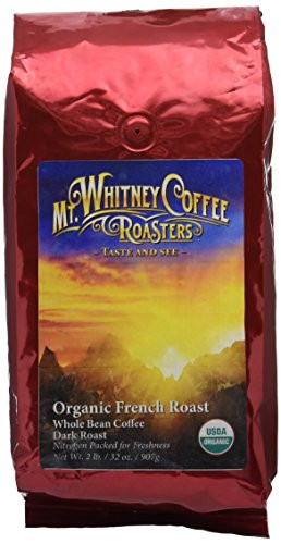 Mt. Whitney Coffee Roasters Organic French Roast (Whole Bean), 2lb