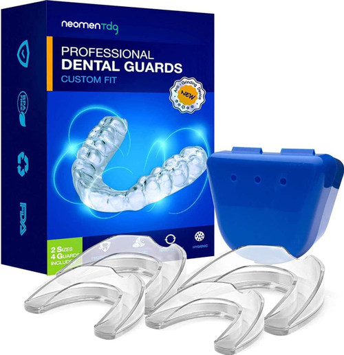 Custom-Fit Mouth Guard for Grinding Teeth, Comfortable and Effective Mouth Guard for Clenching Teeth at Night, Mouth Guard for Bruxism and Teeth Clenching pacl of 6