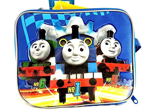 Team Thomas the Train Engine Canvas Blue Insulated Lunch Bag