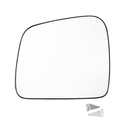 X AUTOHAUX Car Rearview Left Driver Side Heated Mirror Glass Replacement W/Backing Plate for Dodge Durango for Jeep Grand Cherokee 2011-2021