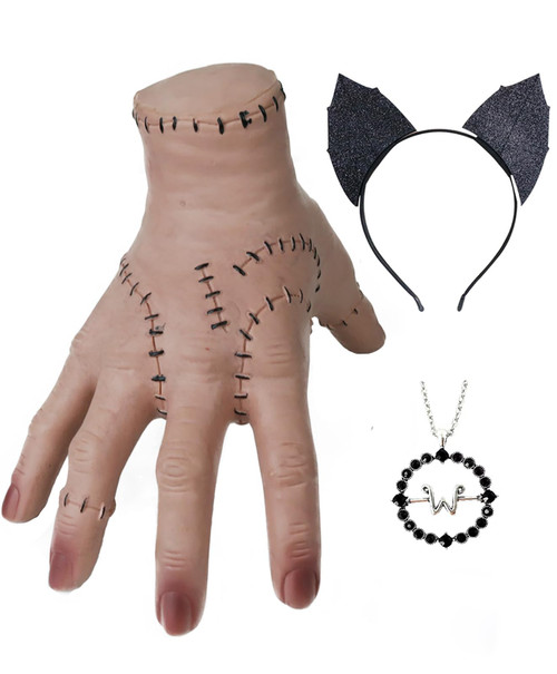 AKZKQKER Wednesday Addams Thing Hand by Addams Family Scary Props Decorations for Halloween Party