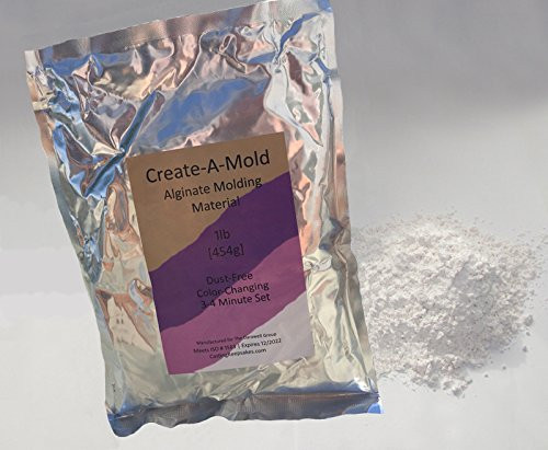 Luna Bean Create-A-Mold Craft Alginate Molding Powder for Life Casting (1 lb)