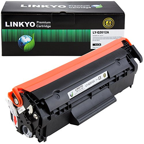 LINKYO Compatible Toner Cartridge Replacement for HP 12A Q2612A (Black)