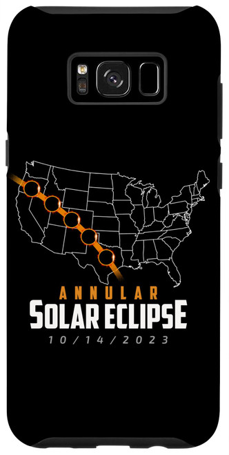 Galaxy S8+ Annular Solar Eclipse 10.14.23 Astronomy Partial Eclipse Case