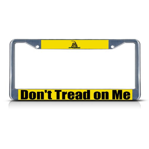 Fastasticdeals Don't Tread On Me License Plate Frame Tag Holder Cover