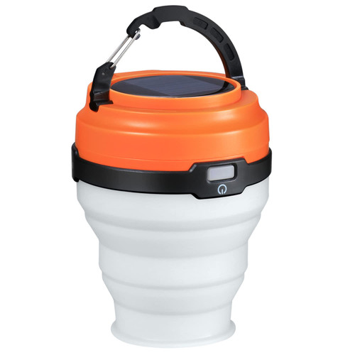 Solar Lantern, Solar Camping Lantern, Collapsible Solar Camping Light, USB Portable Lamp, Rechargeable LED Flashlight for Backpacking Gear, Power Outage, Hiking, Tent, Outdoor