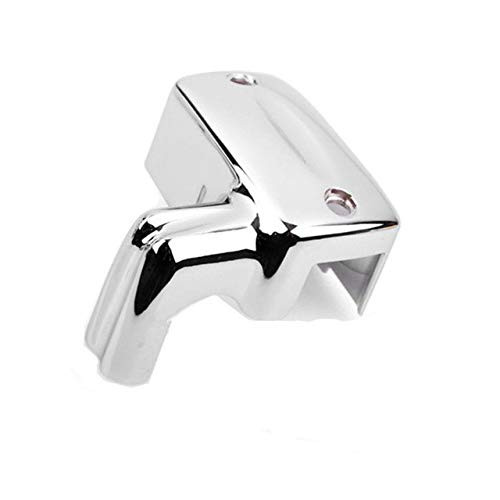 Motorcycle Brake Fluid Master Cylinder Cover Reservoir Cap For Honda Shadow 600 1988-2007 Shadow 750 1998-2012 1100 VTX1300 600 (Chrome)