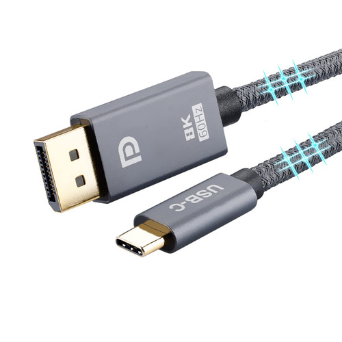 PeoTRIOL USB C to DisplayPort 1.4 Cable, 8K 60Hz Type C to DP Cable, 4K@144Hz 120Hz, 2K@240Hz, 32.4Gbps 1.4 HBR3 Adapter Thunderbolt 4/3 MacBook Pro 2021, M1 Mac Mini, iPad Pro, Dell XPS 15-6.6ft PeoTRIOL USB C to DisplayPort 1.4 Cable, 8K 60Hz Type C to DP Cable, 4K@144Hz 120Hz, 2K@240Hz, 32.4Gbps 1.4 HBR3 Adapter Thunderbolt 4/3 MacBook Pro 2021, M1 Mac Mini, iPad Pro, Dell XPS 15-6.6ft