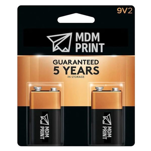 9V Alkaline Battery, 2 PK, 9V DC