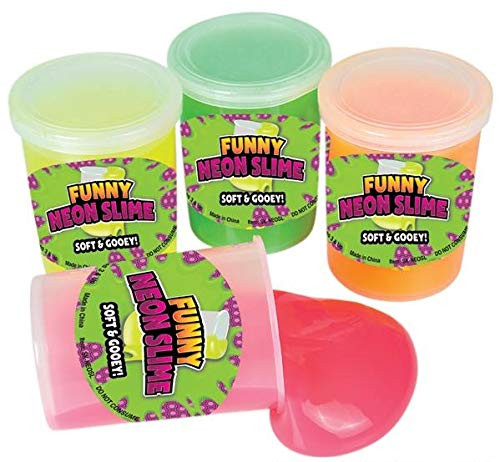 Neliblu Bulk Pack Silly Putty Slime - Non Toxic Therapeutic and Fun Party Favors, Goodie Bag Fillers, Stocking Stuffers for Kids - Bulk Toys 1 Dozen Assorted Neon Colors