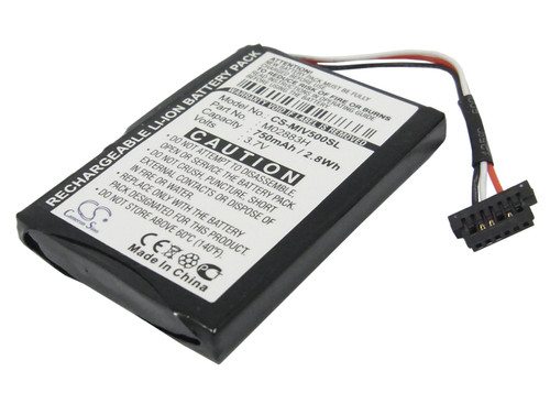 XUNNENG Battery Pack N393-5000 Replacement for Mitac Mio Moov 580 Mio Spirit 6900LM 750mAh
