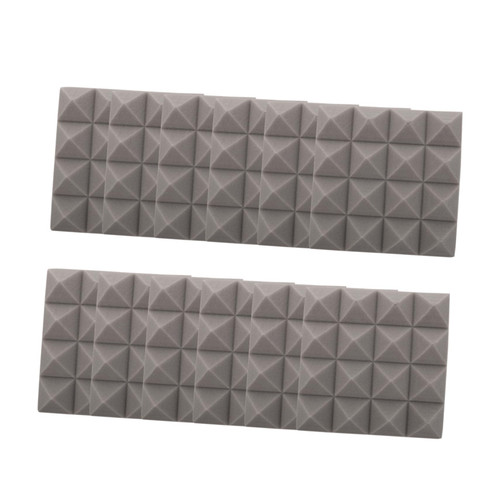 ERINGOGO 12pcs sound-absorbing cotton sound-proof cotton recording studio wall tile sound insulation mats pyramid acoustic panel noise canceling wall panels foam wall tiles foam wall panels