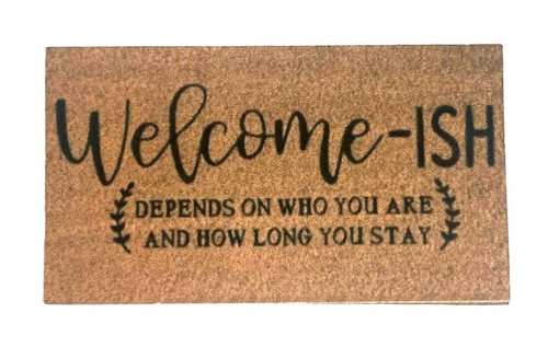 Melody Jane Dolls House Door Mat Welcome-ish Miniature Hall Step Accessory 1:12 Scale