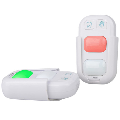 SOARING Toothbrushing Timer for Kids, Training 20 Second Hand Washing and 2 Minutes Teeth Brushing, Stick on Bathroom Timer for Children with Indicator Lights?2 Packs?