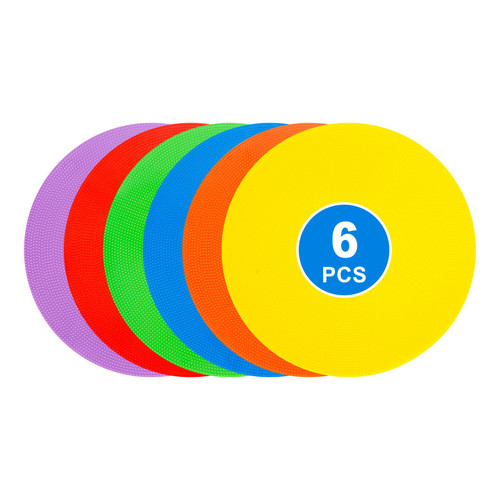 9inch Spot Markers Flat Field Cones? Non Slip Rubber Agility Markers Flat Field Cones ? for Soccer Basketball Sports Speed Agility Training ?6 pcs? (6) 9inch Spot Markers Flat Field Cones? Non Slip Rubber Agility Markers Flat Field Cones ? for Soccer Basketball Sports Speed Agility Training ?6 pcs? (6)