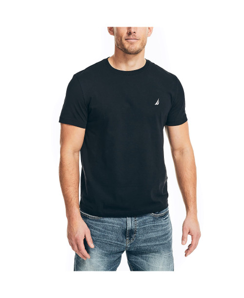 Nautica Men's J-Class T-Shirt, True Black, Large