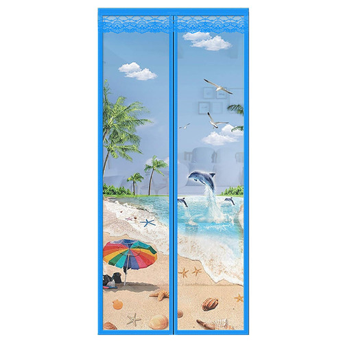 DENGZH Magnetic Screen Door Screen Doors French Door Screen Magnetic Closure Door Net Reinforced Fiberglass Mesh Curtain Front Door Screen Hands Free Screen Door Doorway