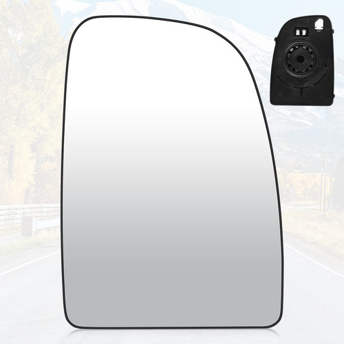 Youxmoto Passenger Right Side Heated Mirror Glass Replacement for 2014-2021 Ram Promaster 1500 2500 3500 Side View Convex Upper Mirror Glass with Rear Holder, Replace CH1321376