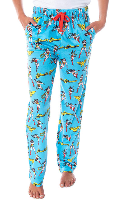DC Comics Women's Wonder Woman Vintage Character Allover Pattern Adult Lounge Sleep Pajama Pants (Large) DC Comics Women's Wonder Woman Vintage Character Allover Pattern Adult Lounge Sleep Pajama Pants (Large)