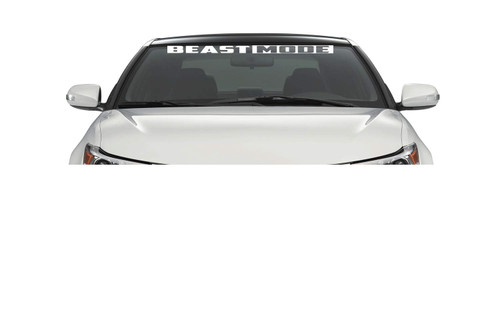 Xpin Graphics Beast Mode Windshield Banner Decal Sticker 36" Car Truck SUV