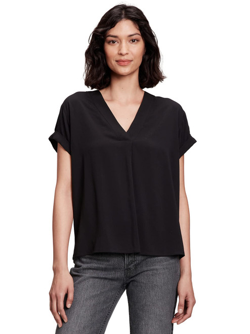 GAP Womens V-Neck Shirt True Black XXL