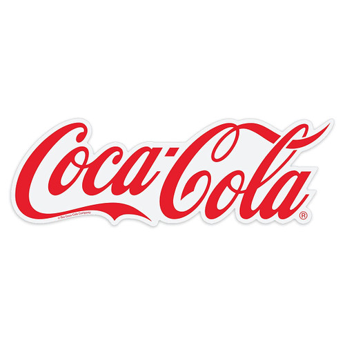 Retro Planet.com - Coca Cola Classic Script Vinyl Sticker, 1940s Style, Coke Peel and Stick Decal, Laptop, Car, Locker, Notebook, Planner, 15 x 5 in.
