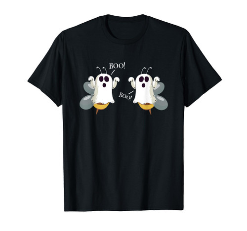 Ghost Bees Saying Boo Funny Halloween Costume Women Gift T-Shirt