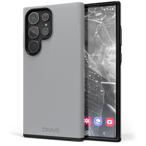 Crave Dual Guard for Samsung Galaxy S23 Ultra Case, Shockproof Protection Dual Layer Case for Samsung Galaxy S23 Ultra - Slate