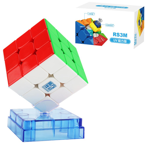 CuberShop Moyu RS3M 2020 UV Coated Magnetic 3x3 Speed Cube, Stickerless UV Coating Magnetic 3 by 3 Budget Cube, Professional 3x3 Speed Cube (Moyu RS3 M 2020 UV Coated) Smooth UV Surface Cube CuberShop Moyu RS3M 2020 UV Coated Magnetic 3x3 Speed Cube, Stickerless UV Coating Magnetic 3 by 3 Budget Cube, Professional 3x3 Speed Cube (Moyu RS3 M 2020 UV Coated) Smooth UV Surface Cube
