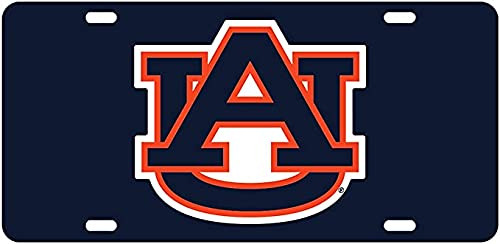 Dixie Dawgs Auburn Acrylic License Plate Officially Licensed AU