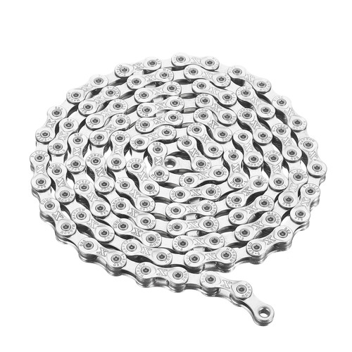9 Speed Bike Chain, X9 Chains 27 Speed for Mountain Bike/Road Bike/BMX, 116Links, Silver