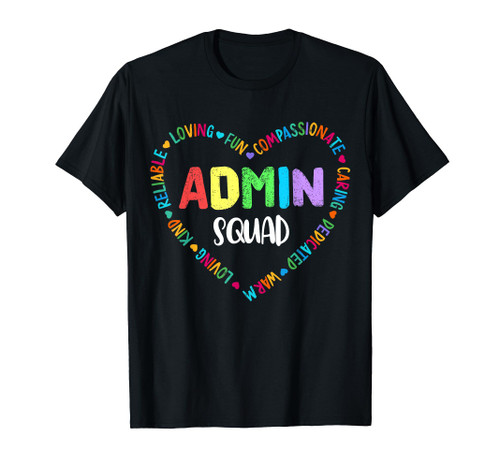 Admin Squad School Assistant Principal Crew Administrator T-Shirt