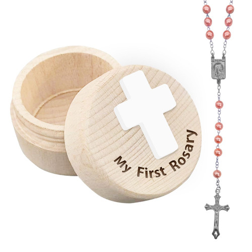 Catholic Baptism Gifts for Girl, My First Rosary and Keepsake Box, Rosary Catholic Gift for Girl, Holy First Communion Rosary Christian Gifts Catholic Baptism Gifts for Baby Birthday Baby Shower Catholic Baptism Gifts for Girl, My First Rosary and Keepsake Box, Rosary Catholic Gift for Girl, Holy First Communion Rosary Christian Gifts Catholic Baptism Gifts for Baby Birthday Baby Shower