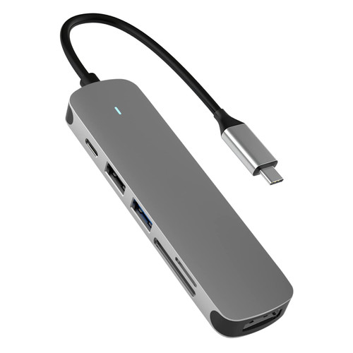 USB C HUB, Docking Station 6 in 1 with USB 3.0 Port, USB-C Port/PD, 4K HDMI and SD/TF Card Reader, USB C Adapter Compatible with MacBook Pro/Air Laptops and Other Type-C Devices USB C HUB, Docking Station 6 in 1 with USB 3.0 Port, USB-C Port/PD, 4K HDMI and SD/TF Card Reader, USB C Adapter Compatible with MacBook Pro/Air Laptops and Other Type-C Devices