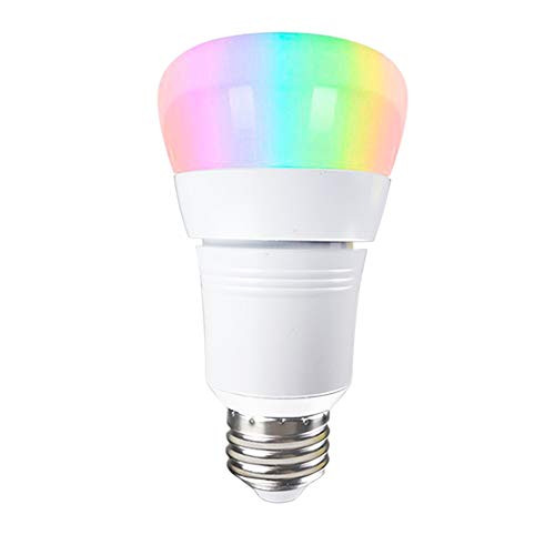 KINDEEP Smart WiFi Light Bulb, A19 60W Equivalent(7W) Multicolored Dimmable E26/2E7 Base LED Bulbs, Smartphone Free APP Remote Control, Compatible with Amazon Alexa & Google Assistant
