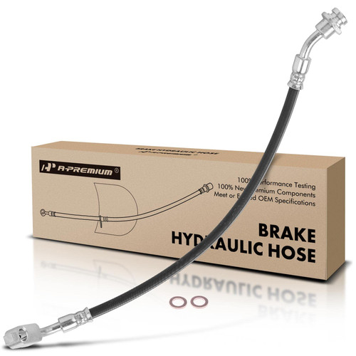 A-Premium Front Passenger Brake Hydraulic Hose Compatible with Nissan Models - D21 1986-1994 4WD, Pathfinder 1987-1995, Pickup 1995-1997 4WD, 2.4L 3.0L - Replace# 4621031G11
