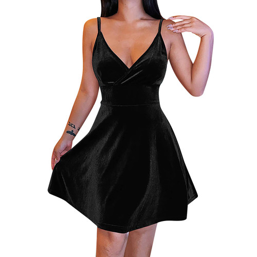 Women Elegant Slim Mini Dress Solid Color V Neck Sleeveless Dress Casual Wear Bodycon Dress Dresses for Women 2023 Sexy Women Elegant Slim Mini Dress Solid Color V Neck Sleeveless Dress Casual Wear Bodycon Dress Dresses for Women 2023 Sexy