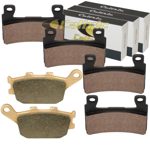 Caltric Front and Rear Brake Pads Compatible with Honda Cbr900Rr Cbr929Rr Cbr954Rr 1999 2000 2001 2002 2003