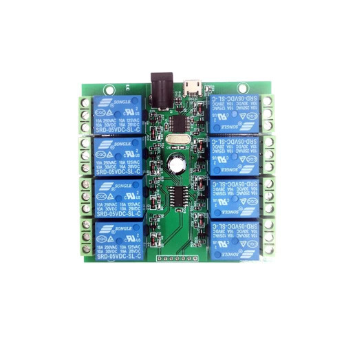 8 Channel USB Relay Module Intelligent Control Switch Onboard CH340 USB to Serial Port Control Chip LCUS-8 USB Relay Module