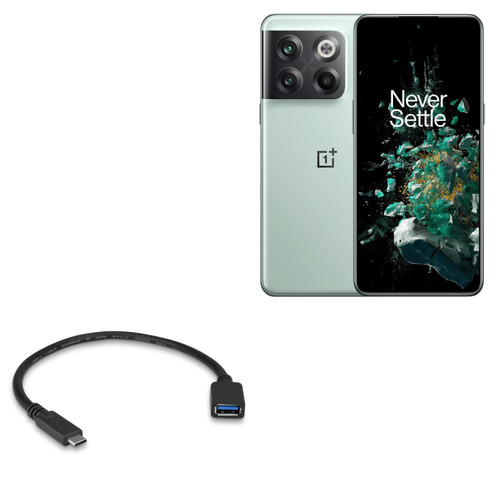 BoxWave Cable Compatible with OnePlus Ace Pro - USB Expansion Adapter, Add USB Connected Hardware to Your Phone