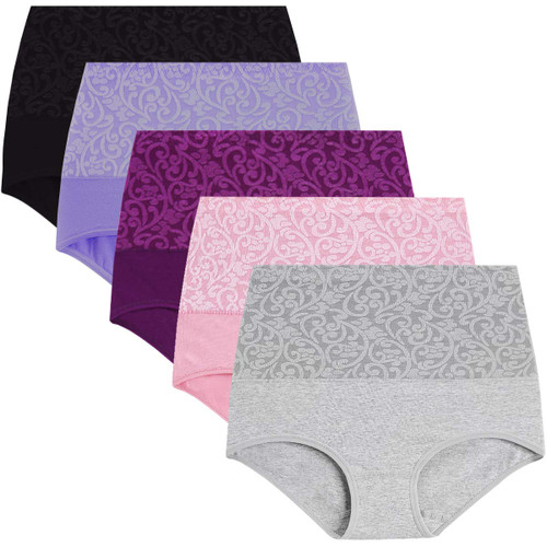 YaShaer Women's Briefs Underwear Cotton High Waist Tummy Control Panties Ladies Panty Multipack YaShaer Women's Briefs Underwear Cotton High Waist Tummy Control Panties Ladies Panty Multipack